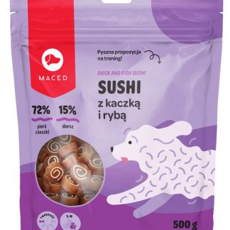 Лакомство для собак MACED Sushi с уткой и рыбой - 500 г