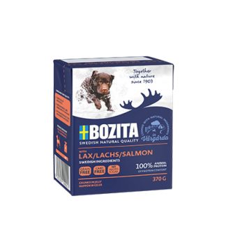 Влажный корм для собак BOZITA с лососем в желе - 370 г