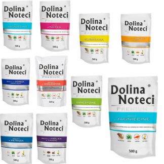 DOLINA NOTECI Premium MIX 9 ВКУСОВ - влажный корм для собак - 10 x 500 г