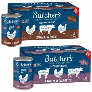 Влажный корм для собак BUTCHER'S Original Mega pack MIX OF VALOVERS - 12x400 г (2x(6x400 г))