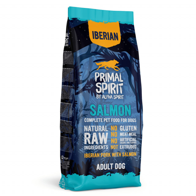 Корм для собак PRIMAL SPIRIT Iberian 70% Salmon - полувлажный - 12 кг