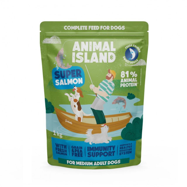 Сухой корм для собак Animal Island Salmon - 1 кг