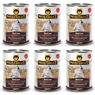 Влажный корм для собак WOLFSBLUT VetLine Gastrointestinal Duck - 6 x 395 г