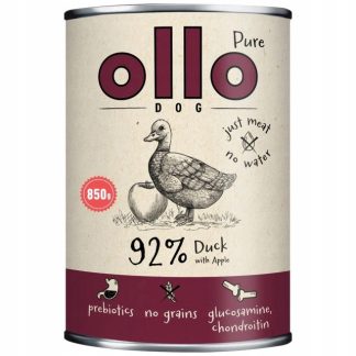 OLLO Pure Duck with Apple Mono - влажный корм для собак - 850 г
