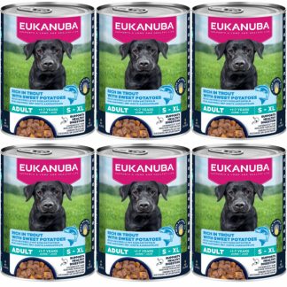 Влажный корм для собак EUKANUBA Life Care с форелью и сладким картофелем - 6 x 400 г