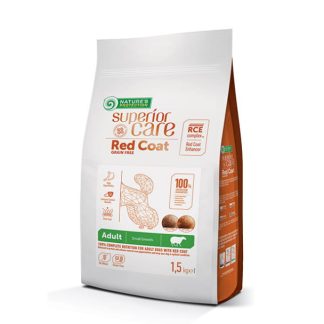 NATURE'S PROTECTION Superior Care Red Coat Grain Free Adult Small Lamb - сухой корм для собак - 1,5 кг