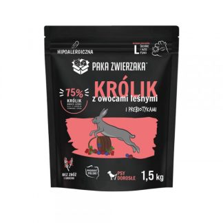 PAKA ZWIERZAKA Mono Rabbit with forest fruits L - сухой корм для собак - 1,5 кг