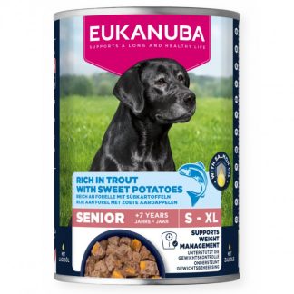 Влажный корм для собак EUKANUBA Life Care Senior с форелью и сладким картофелем - 400 г