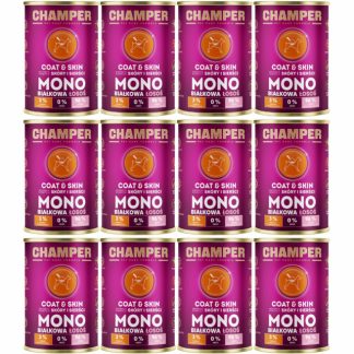 Влажный корм для собак CHAMPER Coat & Skin Mono Salmon - 12 x 400 г