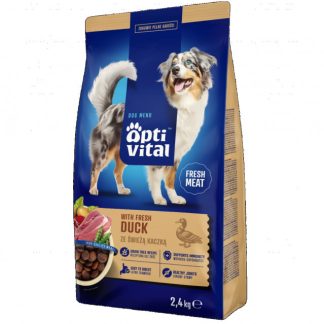 OPTIVITAL — сухой корм для собак со свежей уткой — 2,4 кг