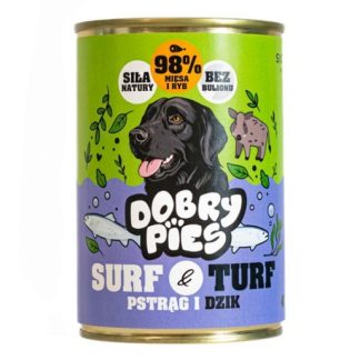 Влажный корм для собак GOOD DOG Surf & Turf с форелью и диким кабаном - 400 г