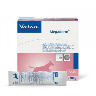 VIRBAC Megaderm Жирные кислоты для укрепления кожи и шерсти - Добавка для собак - 28 x 8 мл