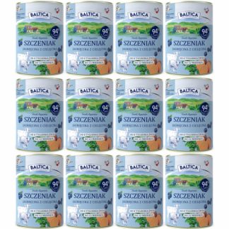 Влажный корм для щенков BALTICA «Вкусы регионов» с ягненком и телятиной — 12 x 400 г.