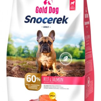GOLD DOG Snocerek Сухой корм для собак мелких пород с говядиной и лососем - 5 кг