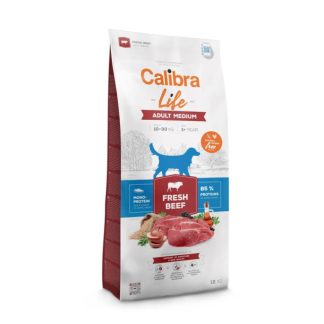 CALIBRA Dog Life Adult Medium Fresh Beef - сухой корм для собак - 12 кг