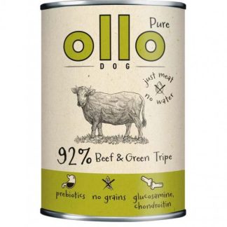 OLLO Pure Beef and Green Tripe Mono - влажный корм для собак - 400 г