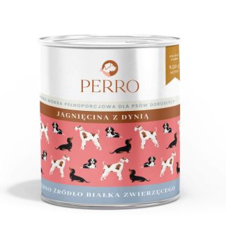 Влажный корм для собак PERRO с ягненком и тыквой - 800 г.