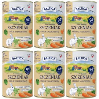 Влажный корм для щенков BALTICA Flavors of the Regions Mono Rabbit with Carrot - 6 x 400 г