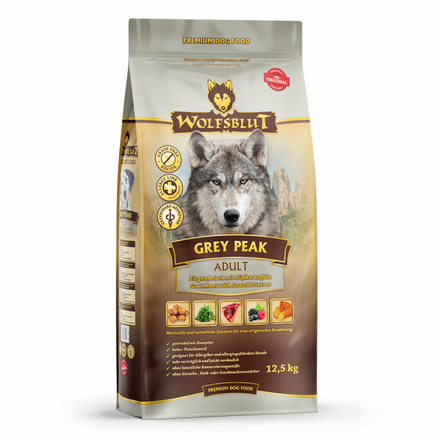 Сухой корм для собак WOLFSBLUT Gray Peak Goat со сладким картофелем - 2 x 12,5 кг