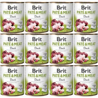 BRIT Paté & Meat Duck - влажный корм для собак - 12 x 800 г