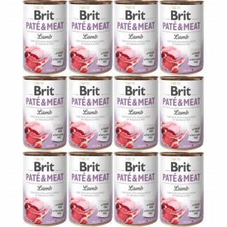BRIT Paté & Meat Lamb - влажный корм для собак - 12 x 400 г