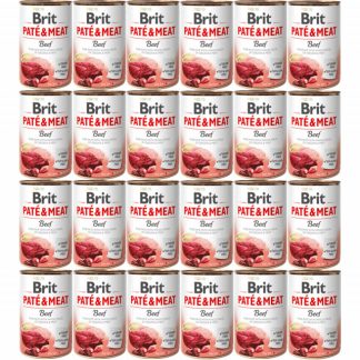 BRIT Paté & Meat Beef - влажный корм для собак - 24 x 400 г