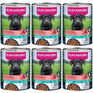 Влажный корм для собак EUKANUBA Life Care с говядиной и тыквой - 6 x 400 г