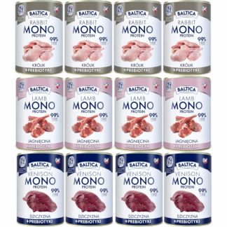 BALTICA Nutraceutic Mono MIX OF FLAVORS - влажный корм для собак - 12 x 400 г