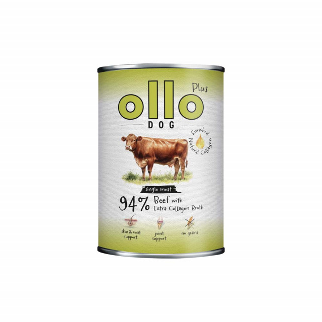 OLLO Plus Collagen Mono Beef - влажный корм для собак - 800 г
