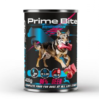 Влажный корм для собак PRIME BITE Mono Deer с яблоком - 400 г