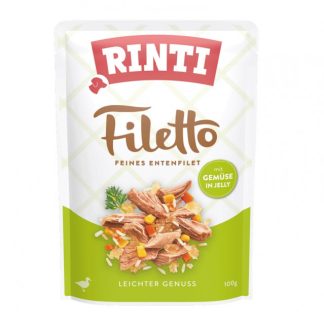 Влажный корм для собак RINTI Filetto: филе утки с овощами - 100 г