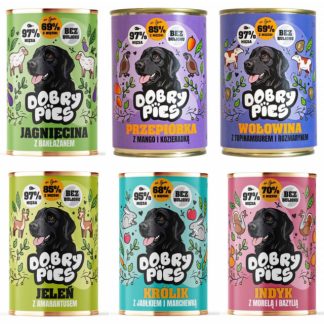 Влажный корм для собак GOOD DOG, смесь 6 вкусов - 6 x 400 г