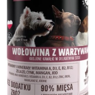 Влажный корм для собак PET REPUBLIC для взрослых собак средних и маленьких пород, говядина с овощами - 400 г