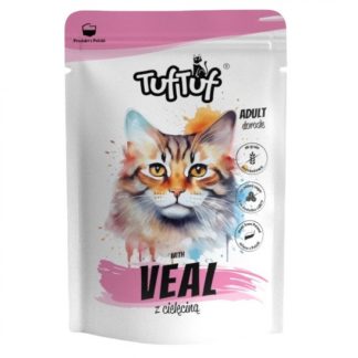 Влажный кошачий корм TUF TUF с колбасой из телятины - 100 г