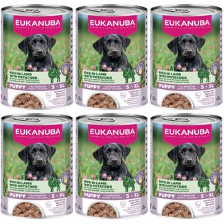 Влажный корм для щенков EUKANUBA Life Care с ягненком и картофелем - 6 x 400 г