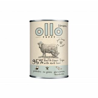 OLLO Puppy Umami Beef and Green Tripe with Duck Liver - влажный корм для щенков - 400 г