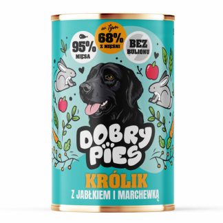 Влажный корм для собак GOOD DOG «Кролик с яблоком и морковью» — 400 г.