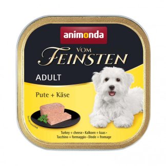 ANIMONDA Vom Feinsten — влажный корм для собак с индейкой и желтым сыром — 150 г
