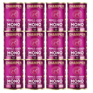 Влажный корм для собак CHAMPER Bones & Joints Mono Salmon - 12 x 400 г