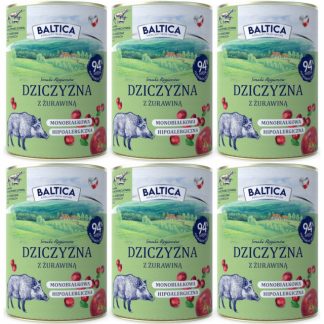 Влажный корм для собак BALTICA «Вкусы регионов»: оленина моно-сорт с клюквой - 6 x 400 г