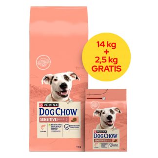 Сухой корм для собак PURINA Dog Chow Sensitive Salmon - 14 + 2,5 кг