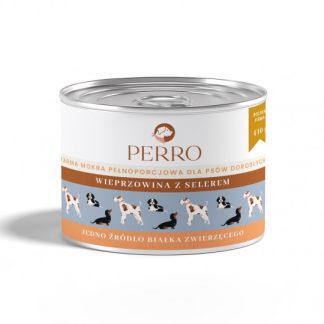 Влажный корм для собак PERRO со свининой и сельдереем - 410 г