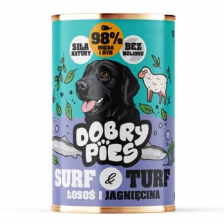 Влажный корм для собак GOOD DOG Surf & Turf с лососем и ягненком - 400 г