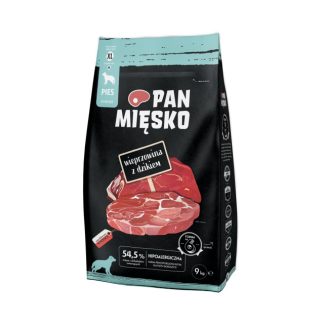 PAN MĘSKO Свинина с мясом дикого кабана XL - сухой корм для собак - 9 кг