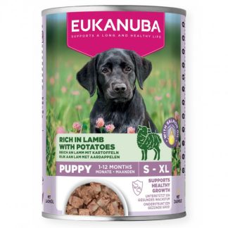 Влажный корм для щенков EUKANUBA Life Care с ягненком и картофелем - 400 г