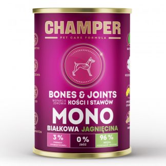 Влажный корм для собак CHAMPER Bones & Joints Mono Lamb - 400 г