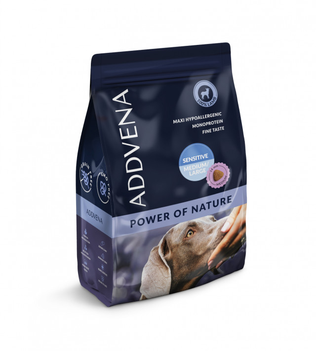 ADDVENA Power of Nature Adult Sensitive Medium/Large Mono Lamb - сухой корм для собак - 2,5 кг