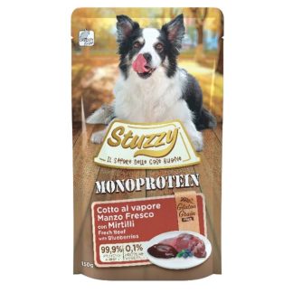 Влажный корм для собак STUZZY Mono Beef с черникой - 150 г