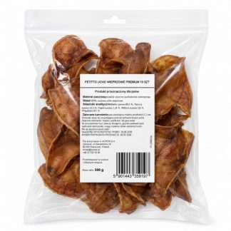Лакомство для собак PETITTO Premium Mono Pig Ear - 10 шт.