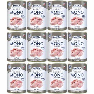 Влажный корм для собак BALTICA Nutraceutic Mono Rabbit с пребиотиками - 12 x 400 г